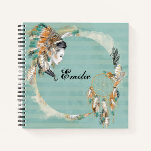Persoonlijke Native American Spiral Notebook Notitieboek