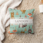 Persoonlijke Native Forest Friends Pillow Kussen (Deken)