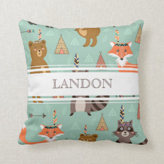 Persoonlijke Native Forest Friends Pillow Kussen