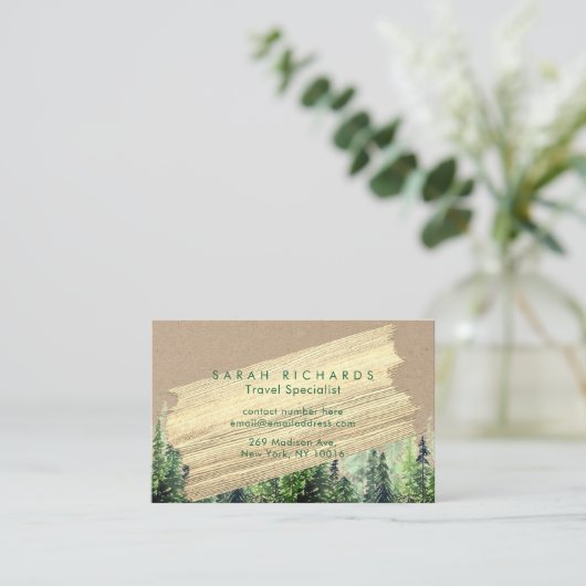 Persoonlijke Natuur landschapselementen Visitekaar Visitekaartje (Staand voorkant)