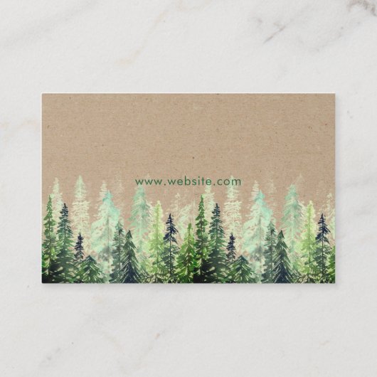 Persoonlijke Natuur landschapselementen Visitekaar Visitekaartje (Achterkant)