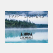Persoonlijke Natuur voor deurmat | Happy Campers L (Voorkant)