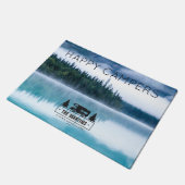 Persoonlijke Natuur voor deurmat | Happy Campers L (Schuin)