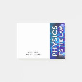 Persoonlijke NATUURKUNDE HET IS DE WET Leuke Weten Post-it® Notes (Voorkant)