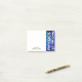 Persoonlijke NATUURKUNDE HET IS DE WET Leuke Weten Post-it® Notes (Op bureau)