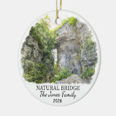 Persoonlijke Natuurlijke Brug Versiering, Virginia Keramisch Ornament (Links)