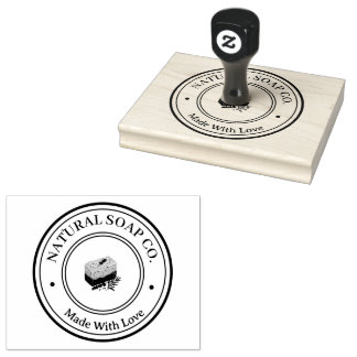 Persoonlijke Natuurlijke Zeep Logo Zakelijk Rubberstempel