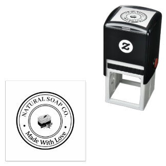 Persoonlijke Natuurlijke Zeep Logo Zakelijk Zelfinktende Stempel