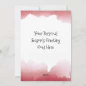 Persoonlijke Naughty But Nice Platte Kerstkaart (Achterkant)