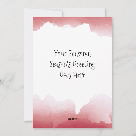 Persoonlijke Naughty But Nice Platte Kerstkaart (Achterkant)