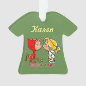 Persoonlijke Naughty & Nice Devil Angel Ornament (voorkant)