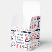 Persoonlijke Nautical Baby One Year Old Party Bedankdoosjes (Geopend)