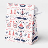 Persoonlijke Nautical Baby One Year Old Party Bedankdoosjes (Achterkant)