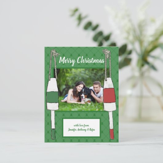 Persoonlijke Nautilus Foto Kerstmis Feestdagenkaart (Staand voorkant)