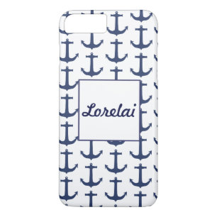 Persoonlijke Nautilus Thema Anker Marine Vliegtele iPhone 8/7 Plus Hoesje