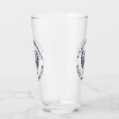 Persoonlijke Navy Blauwe Golfclub Naam Glas (Rechts)