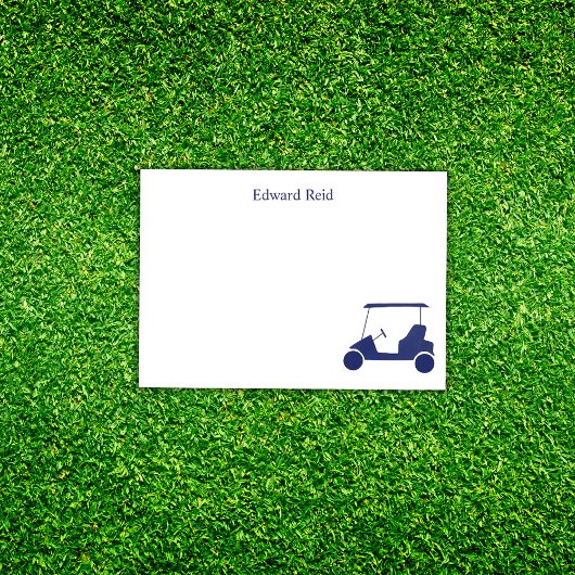 Persoonlijke Navy Blauwe Golfkar Post-it® Notes