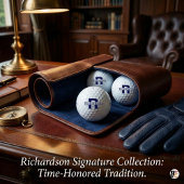 Persoonlijke Navy Blauwe Monogram & Aangepaste Naa Golfballen