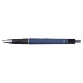 Persoonlijke Navy Blauwe Monogram Schrijfstijl Pen (Voorkant)