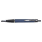 Persoonlijke Navy Blauwe Monogram Schrijfstijl Pen (Achterkant)