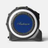 Persoonlijke Navy Meetlint met Aangepaste Naam Rolmaat (Voorkant)