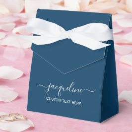 Persoonlijke Navy Tent Favor Dozen met AangepasteT Bedankdoosjes