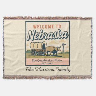 Persoonlijke Nebraska Worpdeken Deken