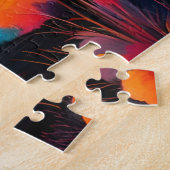 Persoonlijke Neon Bergdroom Legpuzzel (Zijkant)