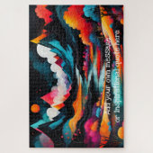 Persoonlijke Neon Bergdroom Legpuzzel (Verticaal)