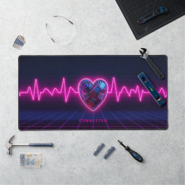 Persoonlijke Neon Pulse Cyber Hart Bureaumat