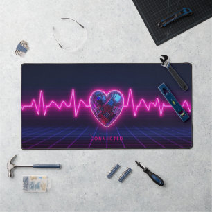 Persoonlijke Neon Pulse Cyber Hart Bureaumat