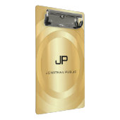 Persoonlijke Nep Gouden Monogram Sjabloon Elegant Mini Klembord (Schuin)