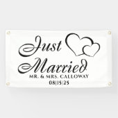 Persoonlijke 'Net Getrouwd' Auto Banner (Horizontaal)
