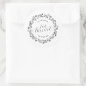 Persoonlijke 'Net Getrouwd' Bloemen | Sticker Zege (Tas)