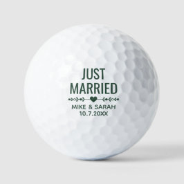 Persoonlijke 'Net Getrouwd' Golfballen Huwelijksgu