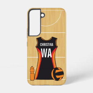 Persoonlijke netbal smartphonehoes samsung galaxy hoesje
