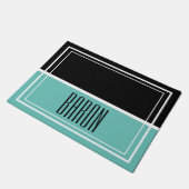 Persoonlijke netnaam Voedsel- en watermat Deurmat (Schuin)