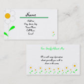 Persoonlijke netwerkkaart visitekaartje (Voorkant / Achterkant)