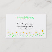 Persoonlijke netwerkkaart visitekaartje (Achterkant)