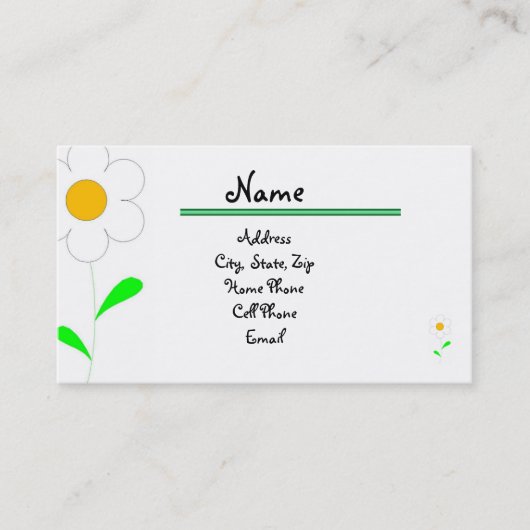 Persoonlijke netwerkkaart visitekaartje (Voorkant)