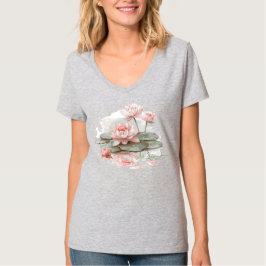 Persoonlijke Neusgrijze Lotusvijver T-shirt