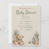 Persoonlijke neutrale babyshower uitnodiging (Voorkant)