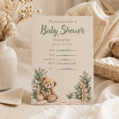 Persoonlijke neutrale babyshower uitnodiging