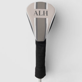 Persoonlijke neutrale streep aangepaste initialen  golfheadcover