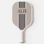 Persoonlijke neutrale streep aangepaste initialen pickleball paddle (Achterkant)