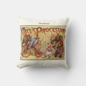 Persoonlijke New Baby Boy's Room Circus Elephant Kussen (Voorkant)