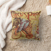 Persoonlijke New Baby Boy's Room Circus Elephant Kussen (Deken)