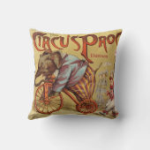 Persoonlijke New Baby Boy's Room Circus Elephant Kussen (Achterkant)