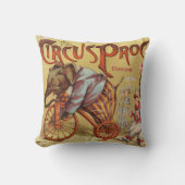 Persoonlijke New Baby Boy's Room Circus Elephant Kussen (Voorkant)