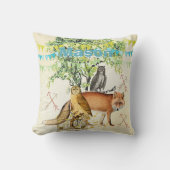 Persoonlijke New Baby Boy's Room Cute Fox and Owl Kussen (Voorkant)